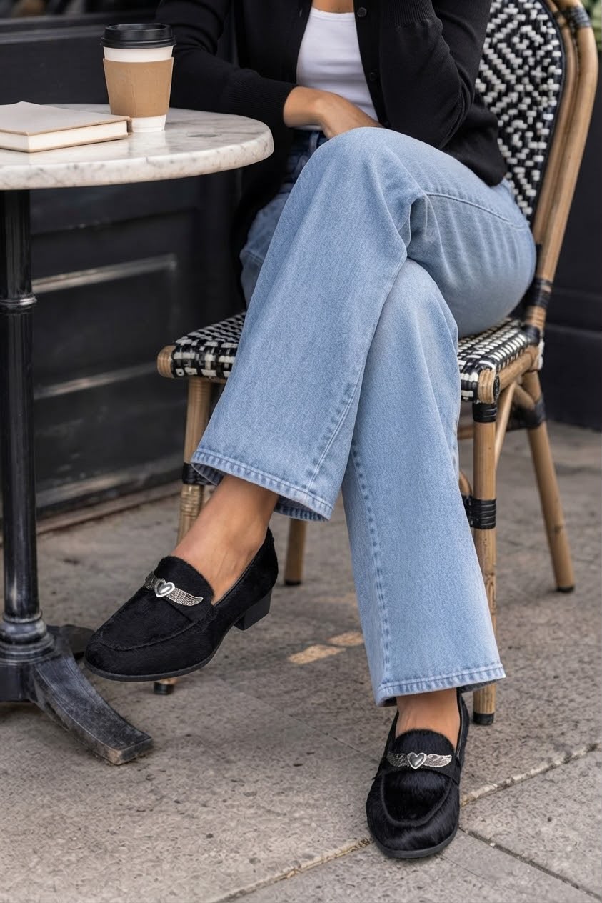 Mocasín Piel Negro
